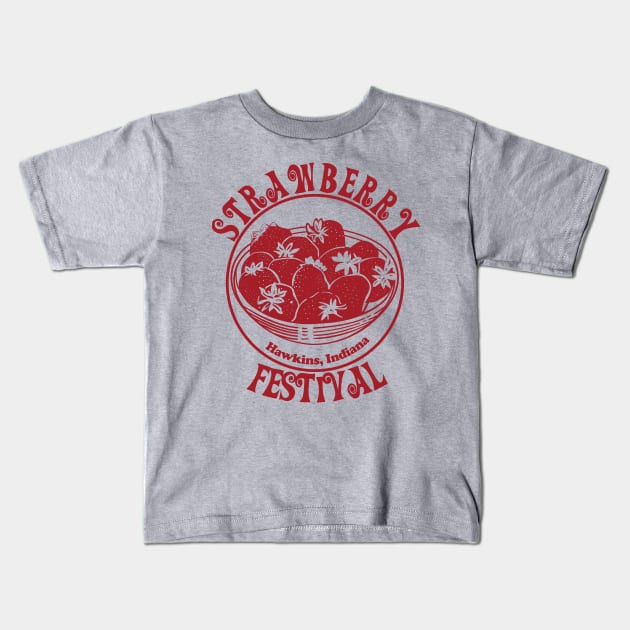 Strawberry Festival - Eleven's Shirt Kids T-Shirt by Polomaker